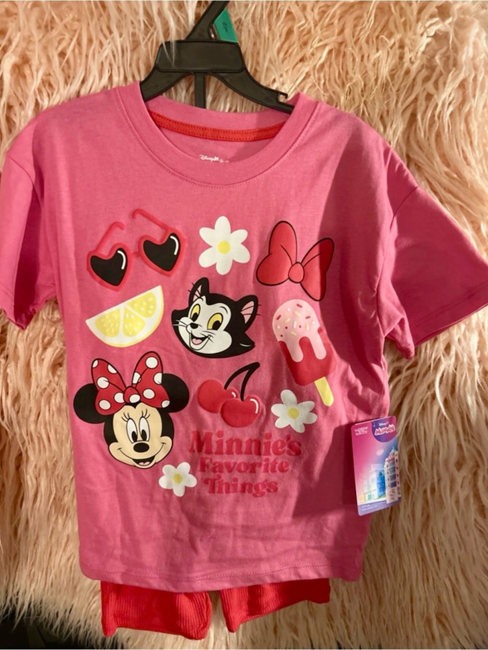 Kids Pink Minnie Graphic Tee Size 5T